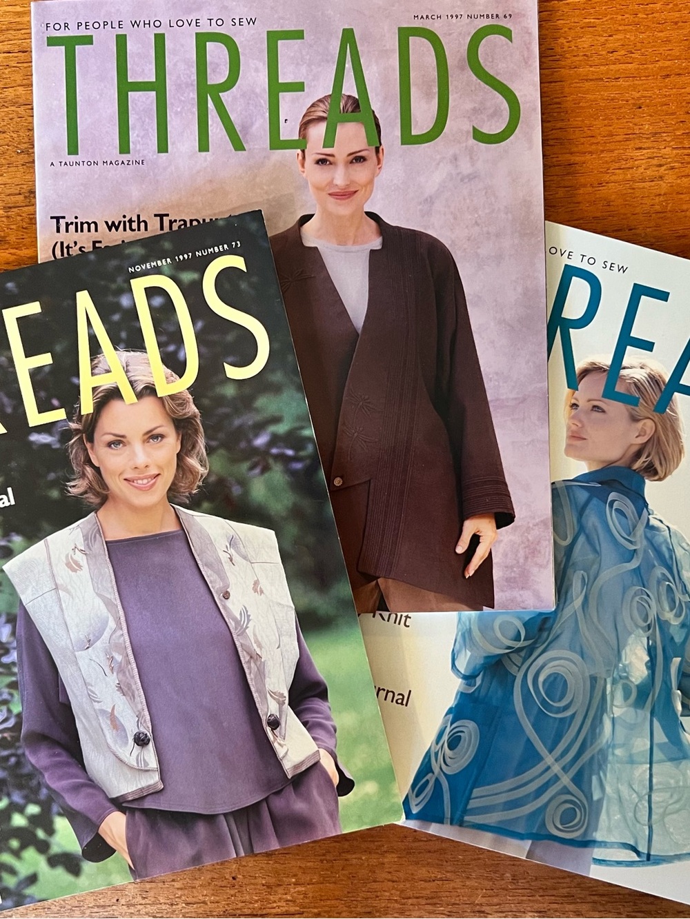 Bundle THREADS Magazine 1997 #69,70,73 Vintage